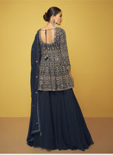 Attractive Salwar Suit in Blue Colour
